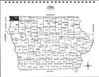 Iowa State Map, Lyon County 1998
